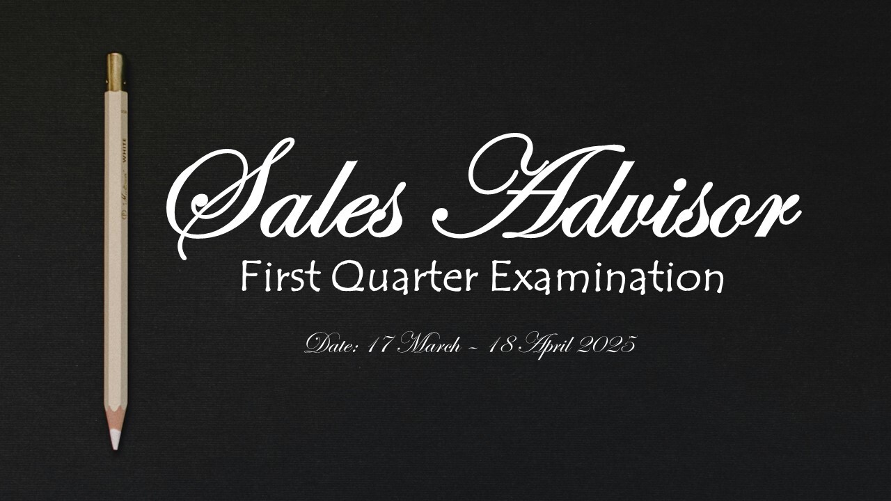 Q1 2025-Sales Advisor Examination Image